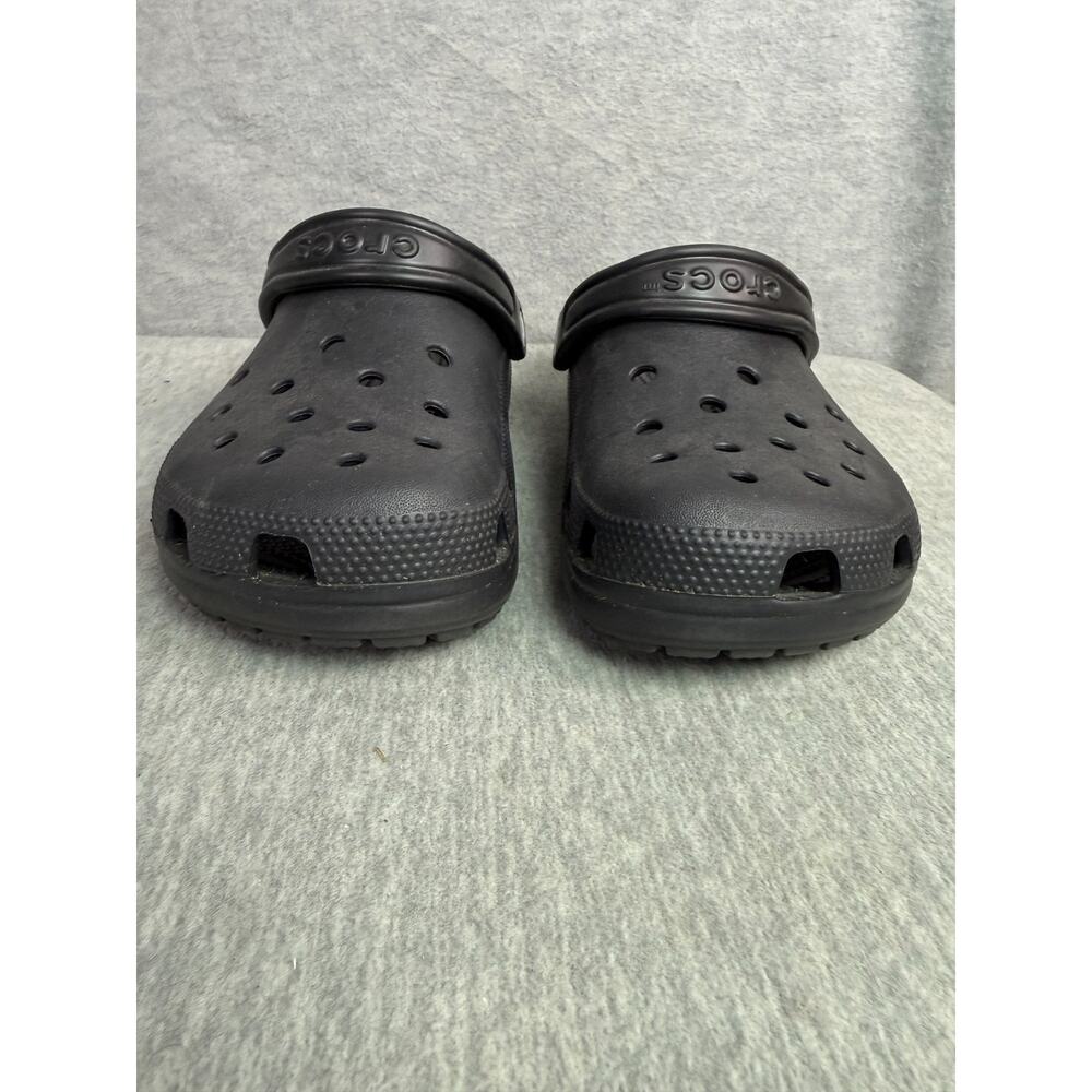 Crocs Classic Unisex Clogs Women's 8 Men's 6 Black Heel Strap Comfort Shoes - Picture 3 of 9